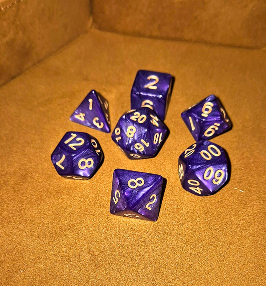 Purple & Gold Acrylic